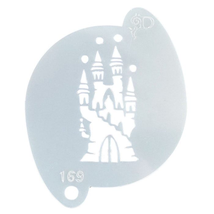 Diva Stencils | Face Painting Stencil | Fairy Castle (169)