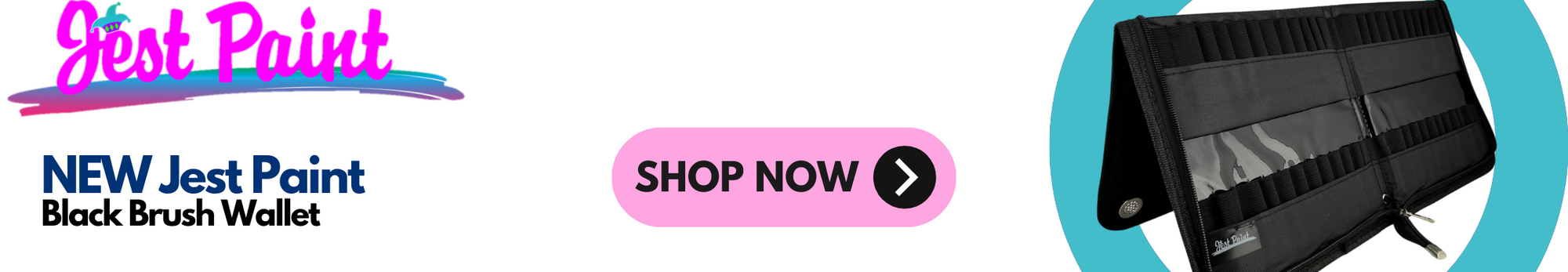 New Jest Paint Black Brush Wallet - Click to shop online