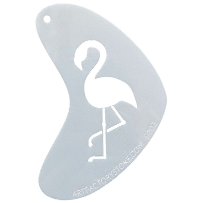 Art Factory - Boomerang Face Painting Stencil - Flamingo (B003)