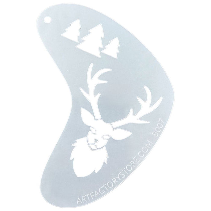 Art Factory | Boomerang Face Painting Stencil - Deer (B007)