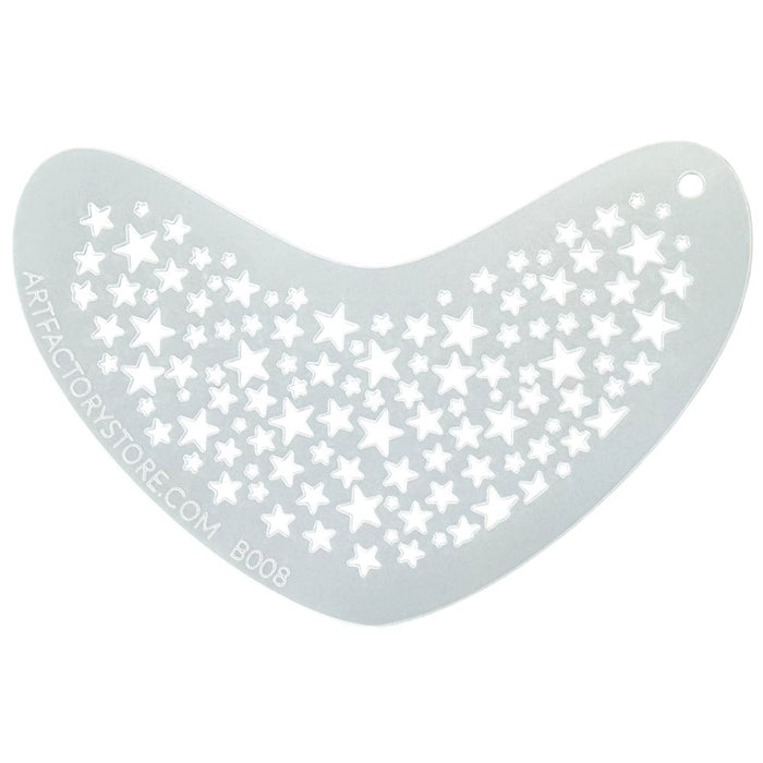 Art Factory | Boomerang Face Painting Stencil - Stars (B008)