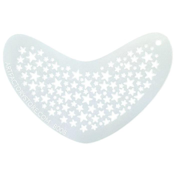 Art Factory | Boomerang Face Painting Stencil - Stars (B008)