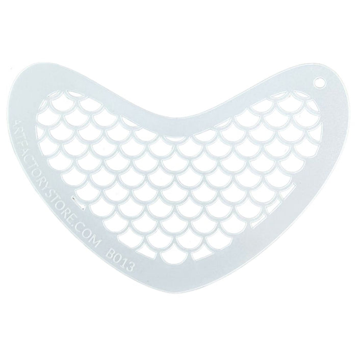 Art Factory | Boomerang Face Painting Stencil - Mermaid Scales (B013)