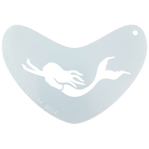 Art Factory - Boomerang Face Painting Stencil - Mermaid Swimming (B014)