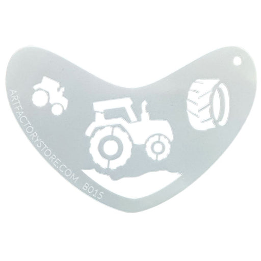 Art Factory | Boomerang Face Painting Stencil - Tractor (B015)