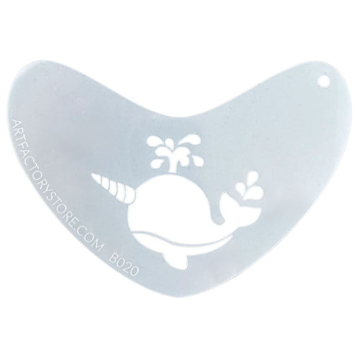 Art Factory - Boomerang Face Painting Stencil - Narwhal (B020)