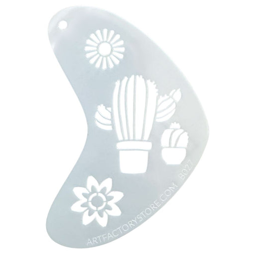 Art Factory - Boomerang Face Painting Stencil - Cactus (B027)