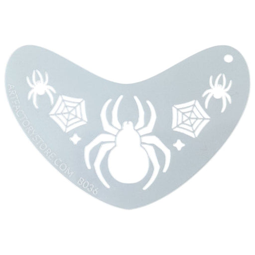Art Factory | Boomerang Face Painting Stencil - Spider Crown (B036)