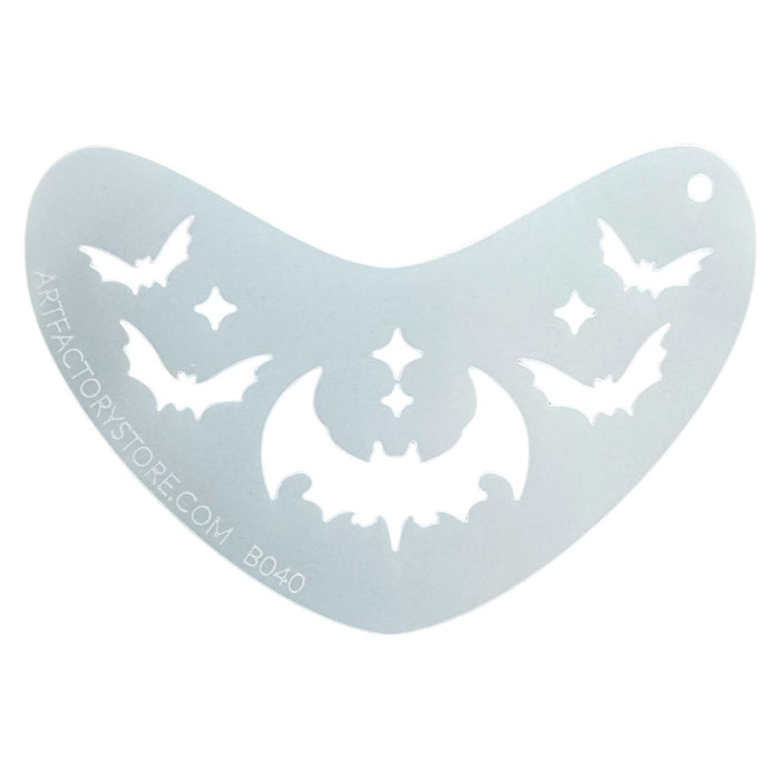 Art Factory | Boomerang Face Painting Stencil - Bat Crown (B040)