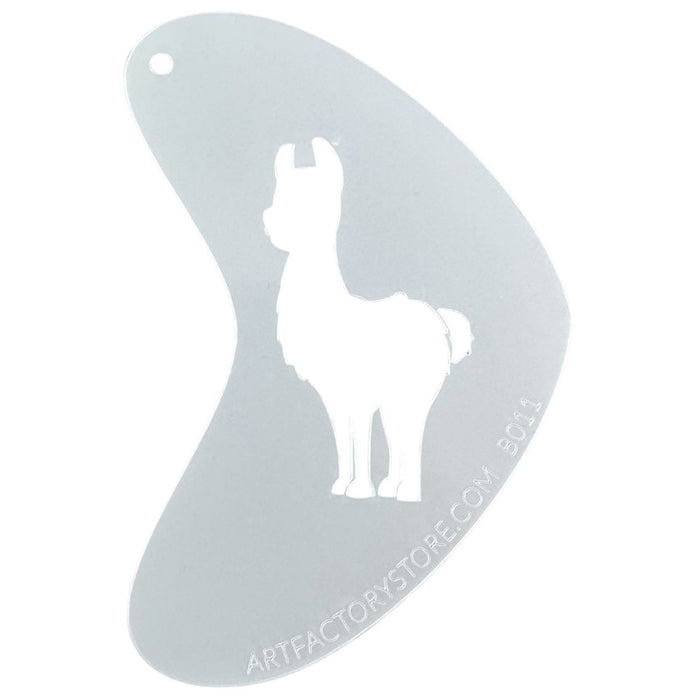 Art Factory - Boomerang Face Painting Stencil - Llama (B011) - While Supplies Last!