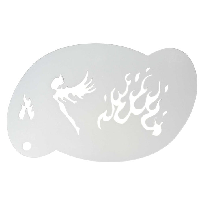 Diva Stencils | Face Painting Stencil | Fire Fairy (508)