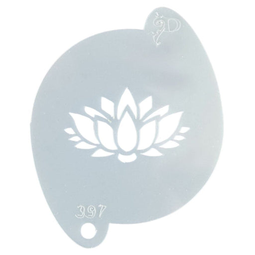 Diva Stencils | Face Painting Stencil | Lotus Flower (00397)