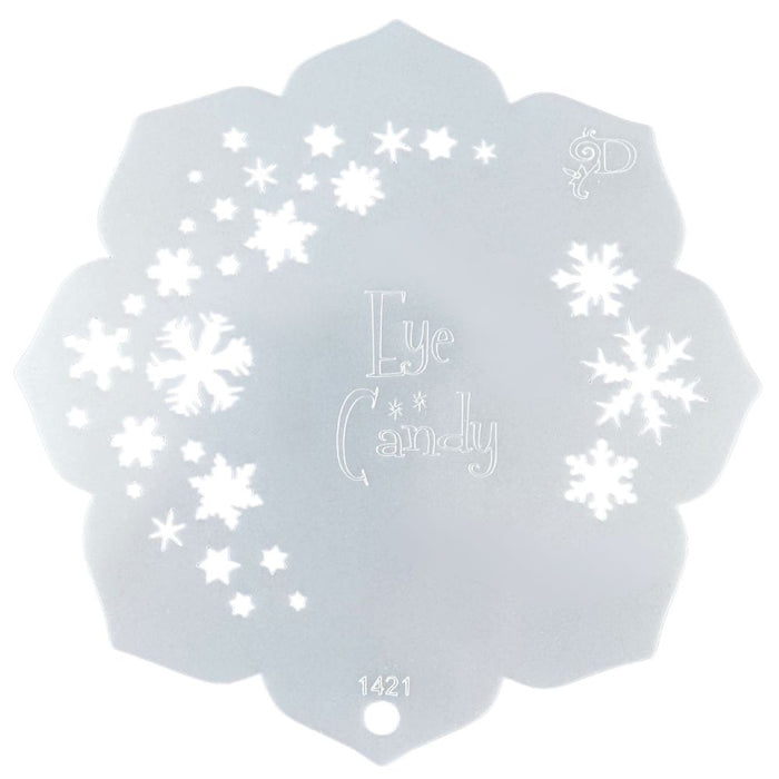 Diva Stencils | Face Painting Stencil | Eye Candy - Snowflakes (1421)