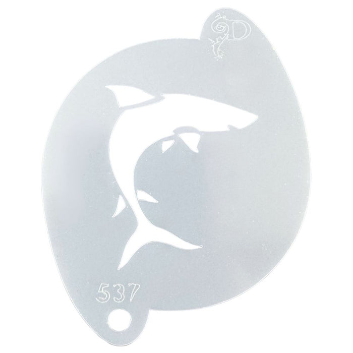 Diva Stencils | Face Painting Stencil | Shark #4 (000537)