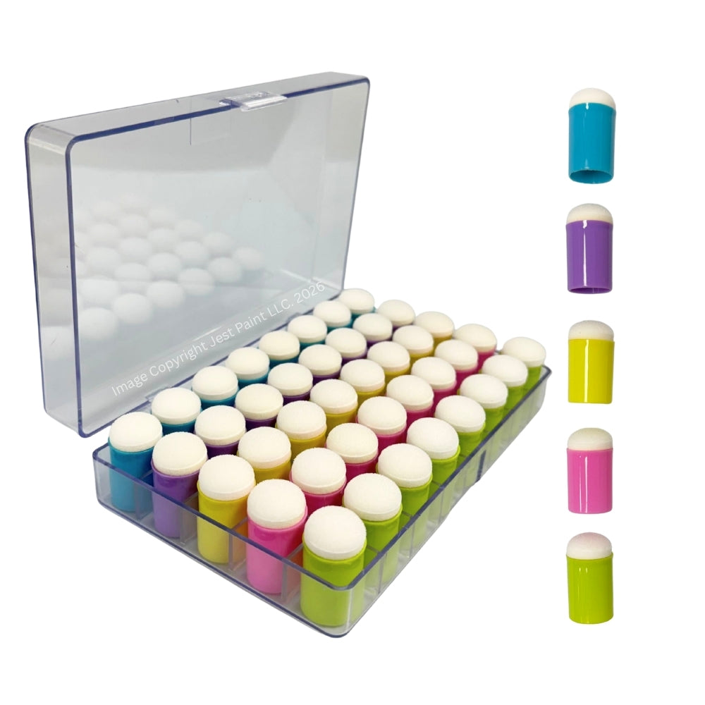 Compre esponjas para pintar caras con aplicador de dedo en estuche | 5 ...