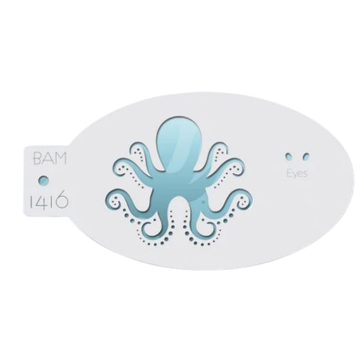 Bad Ass Mini 1416 - Face Painting Stencil - Octopus
