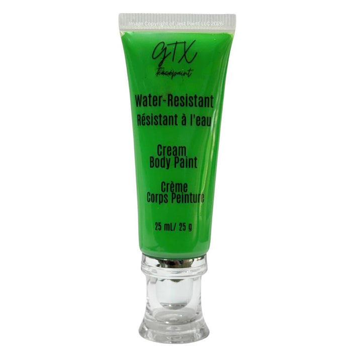 GTX Face Paint | Silicone Based Water Resistant Cream - Okra Green  - 25ml Easy Squeezy Tube