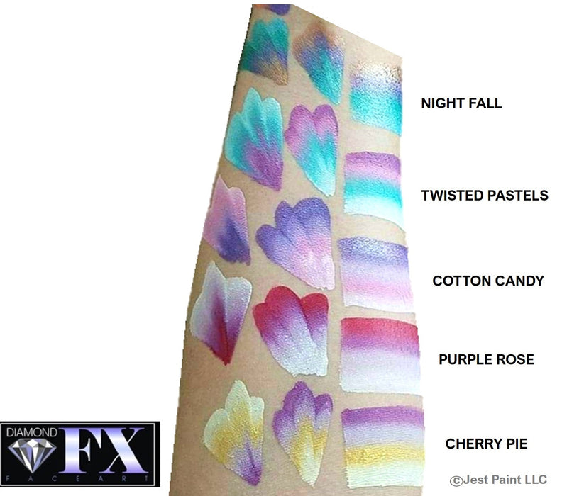 DFX Face Paint Rainbow Cake - Small Cotton Candy (RS30-9) Approx. 14ml /.47 fl oz  #9  (SFX - Non Cosmetic)