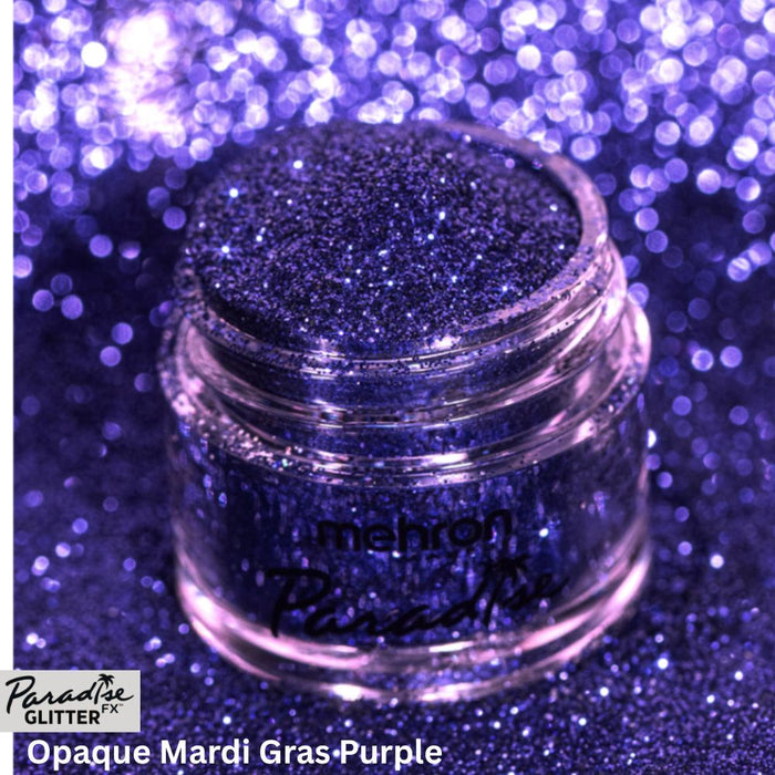 Face Paint Glitter Jar - Paradise By Mehron - Opaque (Mardi Gras) Purple - 7gr