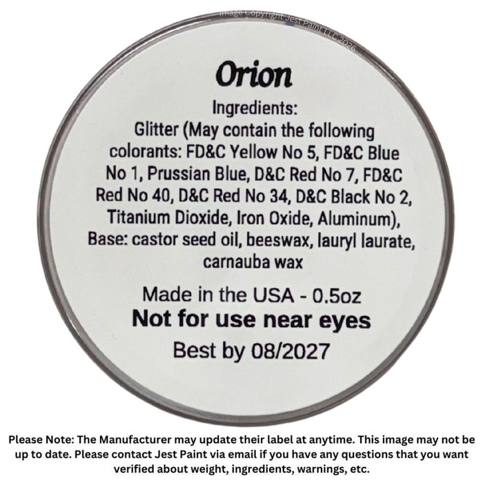 Amerikan Body Art | CHUNKY Glitter Cremes - New Formula - ORION - .5oz
