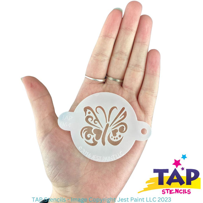 TAP 064 Face Painting Stencil - Ornate Butterfly