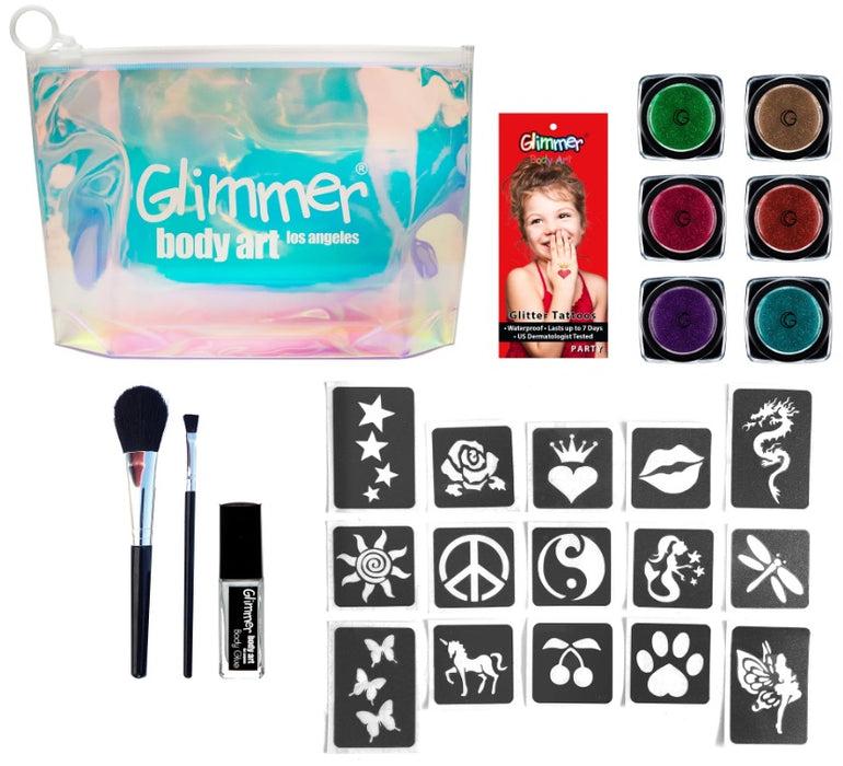New Style Glitter Tattoo Set For Body Art Party Supplies Temporary