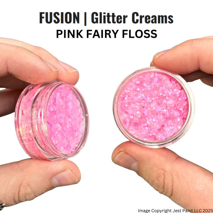 Fusion Body Art | Glitter Creams - PINK FAIRY FLOSS 10mL