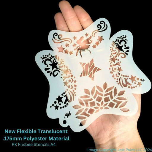 PK | FRISBEE Face Painting Stencil | New Mylar - Fairy and Stars - A4