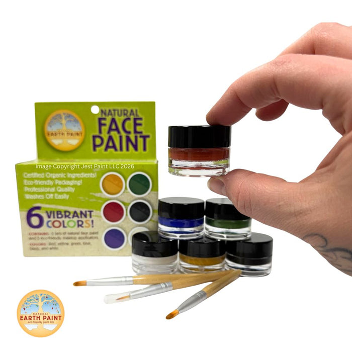 Natural Earth Paint | Natural Face Paint - 6 Color Kit