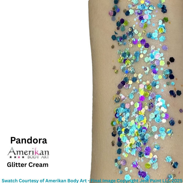 Amerikan Body Art | CHUNKY Glitter Creme - New Formula - PANDORA - .5oz