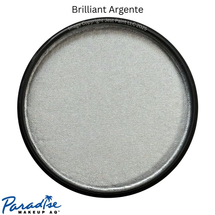 Paradise Face Paint By Mehron - Brilliant Argente ( Metallic Silver )40gr