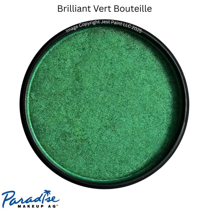 Paradise Face Paint By Mehron - Brilliant Vert Bouteille ( Metallic Green )40gr