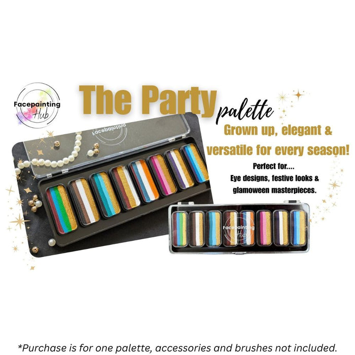 Facepainting Hub | Face Painting Palette |  THE PARTY PALETTE  (8 x 14gr)
