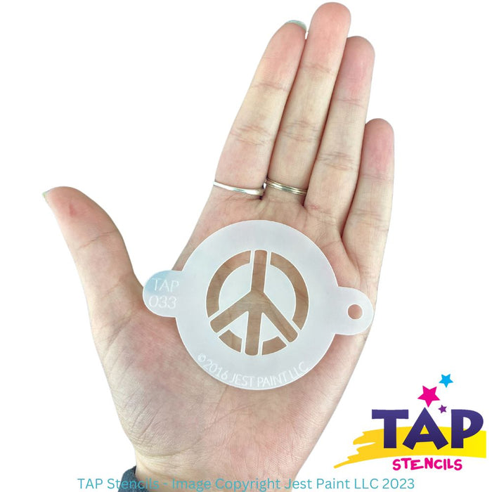 TAP 033 Face Painting Stencil - Peace Sign