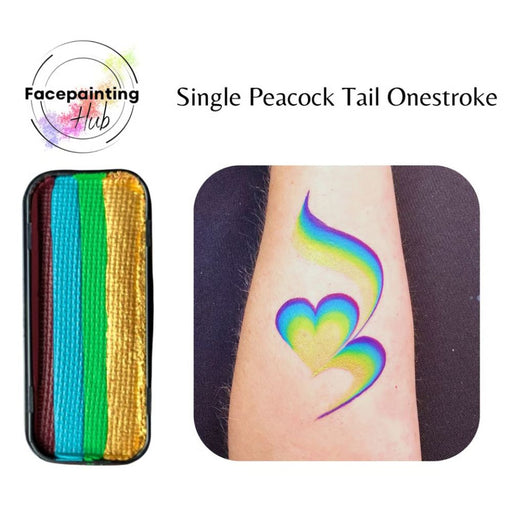 Facepainting Hub |  OneStroke Palette Single Refill -  PEACOCK TAIL -  14gr