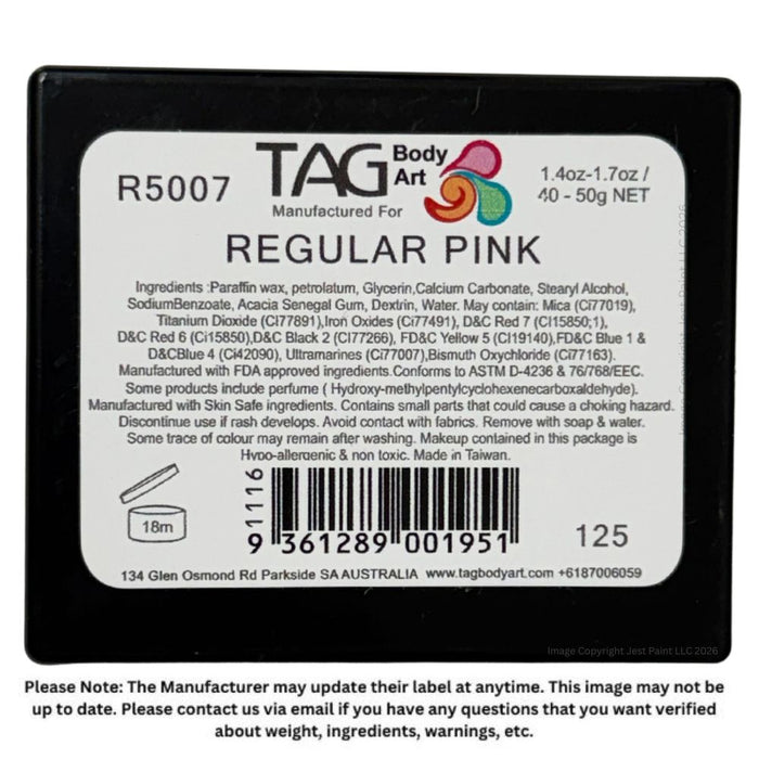 TAG Face Paint - Regular Pink 50gr   #14