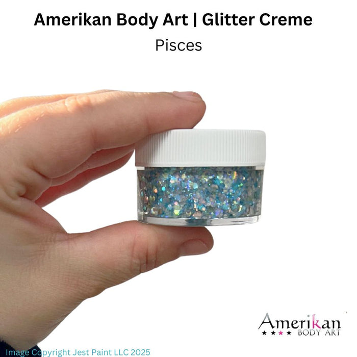 Amerikan Body Art | CHUNKY Glitter Cremes - New Formula - PISCES - .5oz