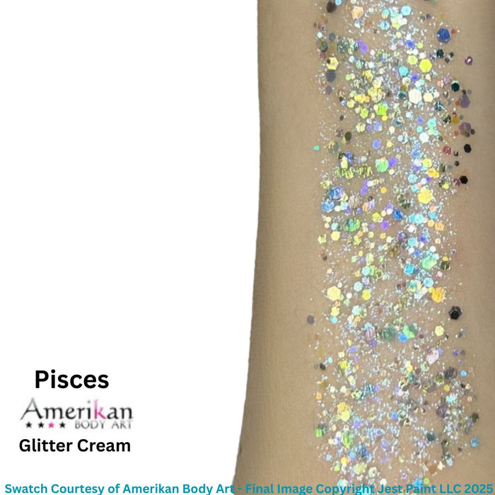 Amerikan Body Art | CHUNKY Glitter Cremes - New Formula - PISCES - .5oz