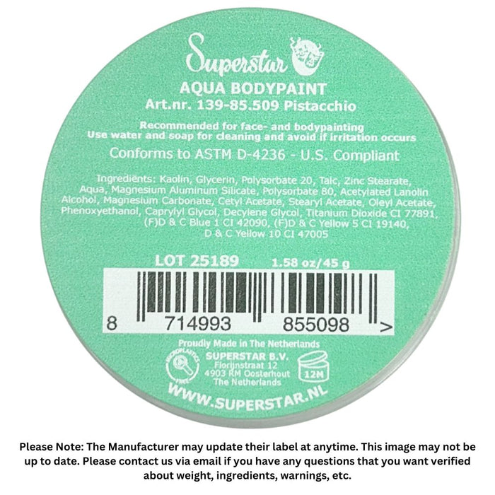 Superstar Face Paint | Pistacchio 509 - 45gr