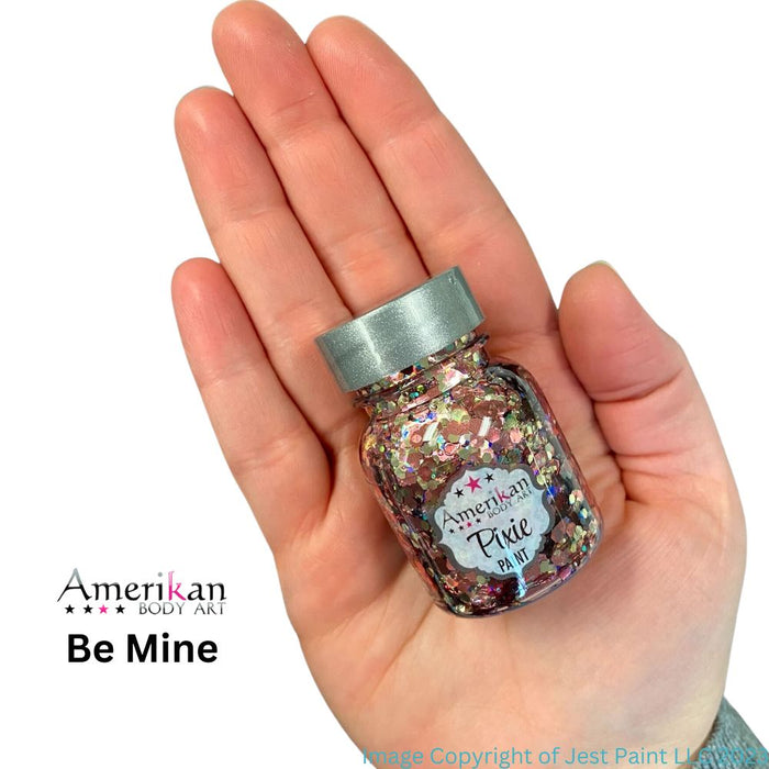 Pixie Paint Face Paint Glitter Gel - Be Mine - Small 1oz