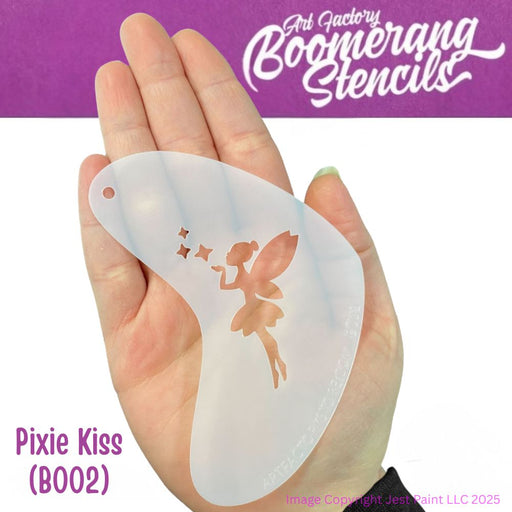 Art Factory - Boomerang Face Painting Stencil - Pixie Kiss (B002)