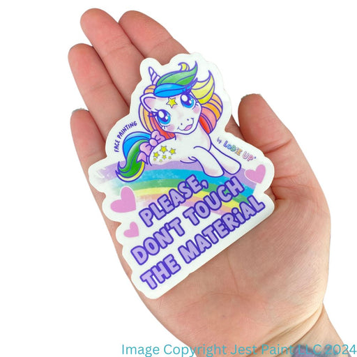 Lodie Up Sticker | Magical Unicorn - Please Don't Touch the Material