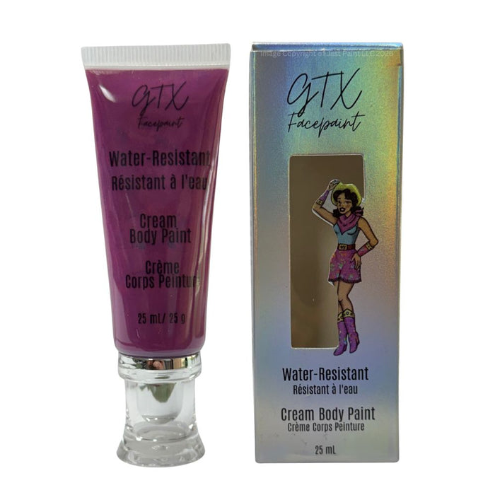 GTX Face Paint | Silicone Based Water Resistant Cream - Plum Pie Purple - 25ml Easy Squeezy Tube