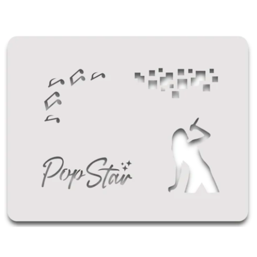 Ooh! Face Painting Stencil | Pop Star Stencil Block (SB32)