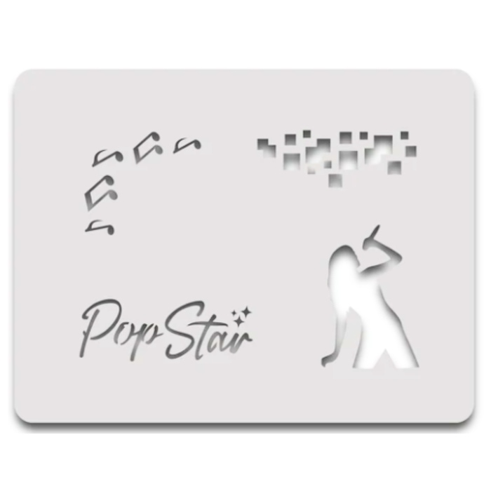 Ooh! Face Painting Stencil | Pop Star Stencil Block (SB32)