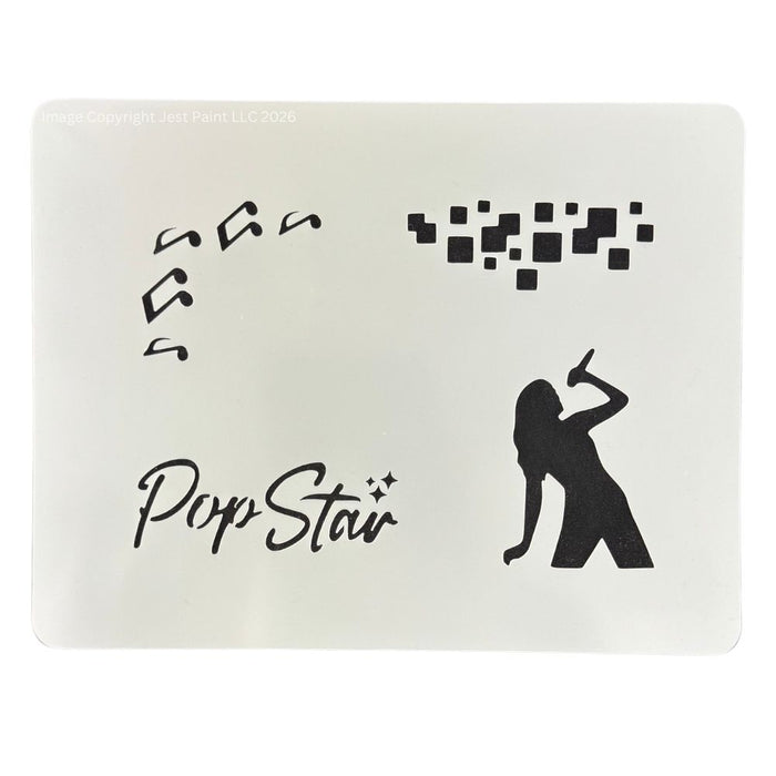 Ooh! Face Painting Stencil | Pop Star Stencil Block (SB32)