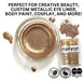 Mehron | Metallic  Face Painting Powder w/Mixing Liquid (carded) - GOLD