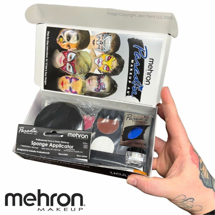 Mehron | (KMP-FPK)  Paradise Face Paint Premium Makeup Kit w/ Lagoon Blue Bonus!