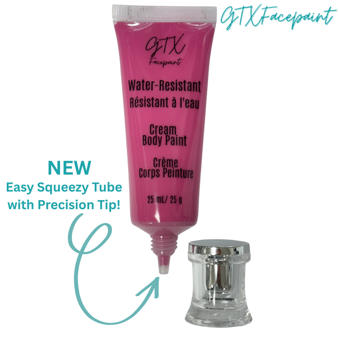 GTX Face Paint | Silicone Based Water Resistant Cream - Prickly Pear Purple - 25ml Easy Squeezy Tube