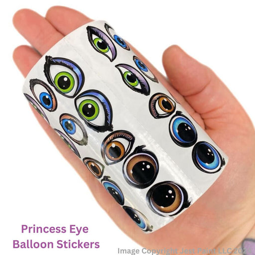 Balloon Stickers | PRINCESS EYES Sticker Assortment by Sam Tee - 200 Pairs Full Color